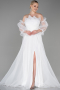 Robe De Soirée Longue Blanc ABU2076