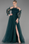 Robe de Soirée Longue Émeraude ABU2076
