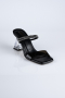 Chaussons de Soirée à Talon Cuir Noir AB219