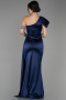 Robe de Soirée Longue Bleu Marine ABU3325