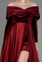 Robe de Soirée Longue Rouge Bordeaux ABU2083