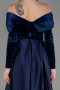 Robe de Soirée Longue Bleu Marine ABU2083