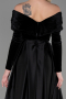 Robe de Soirée Longue Noir ABU2083