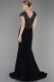 Robe Queue de Poisson Longue Noir ABU3102