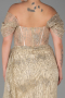 Robe De Soirée Grande Taille Longue Or ABU3097