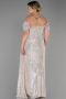 Robe Grande Taille Longue Squameuse Vison ABU2973