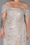 Robe Grande Taille Longue Squameuse Vison ABU2973