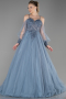 Haute Couture Longue Bleu Fumé ABU2789