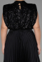 Robe Grande Taille Longue Noir ABU3341