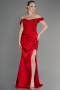 Robe de Soirée Longue Rouge ABU3384
