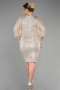 Robe De Invitation Grande Taille Courte Vison ABK1879