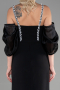 Robe de Cérémonie Longue Noir ABU2911