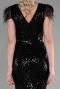 Robe de Soirée Longue Noir ABU881