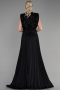 Robe De Soirée Longue Noir ABU3326