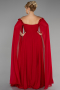 Robe Grande Taille Longue Mousseline Rouge ABU3464
