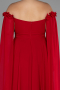 Robe Grande Taille Longue Mousseline Rouge ABU3464