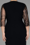 Robe De Soirée Grande Taille Midi Noir ABK1783