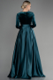 Robe de Soirée Longue Émeraude ABU3388