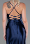 Robe de Soirée Longue Bleu Marine ABU3247