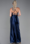 Robe de Soirée Longue Bleu Marine ABU3247