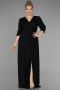 Robe de Soirée Grande Taille Longue Noir ABU3504