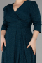 Robe de Soirée Grande Taille Longue Émeraude ABU3504