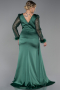 Robe Grande Taille Longue Émeraude ABU3237