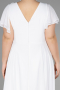 Robe De Soirée Grande Taille Longue Blanc ABU1562
