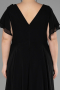 Robe de Soirée Grande Taille Longue Noir ABU1562