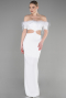 Robe de Soirée Longue Blanc ABU3602