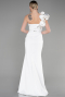 Robe de Soirée Longue Blanc ABU3605