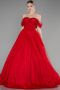 Robes De Soirée Grande Taille Longue Rouge ABU3622