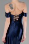Robe de Soirée Longue Bleu Marine ABU3611