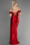 Robe de Soirée Longue Rouge ABU3611