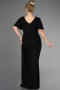 Robe de Soirée Grande Taille Longue Noir ABU5011