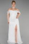 Robe De Fiançailles Grande Taille Squameuse Longue Blanc ABU3579