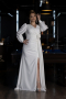 Robe de Soirée Grande Taille Longue Blanc ABU3647
