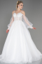 Robes de Mariage Longue Blanc ABG117