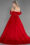 Robe De Soirée De Créateur Longue Rouge ABU3600