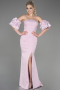 Robe de Soirée Longue Poudre ABU3659