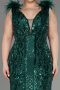 Robe De Fiançailles Grande Taille Longue Squameuse Émeraude ABU3671
