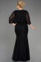 Robe De Fiançailles Grande Taille Longue Noir ABU3732