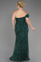 Robe De Fiançailles Grande Taille Longue Émeraude ABU3739