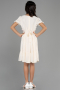 Robe de Soirée Enfants Midi Blanc ABK1948