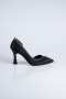 Stiletto Satin Noir MJ8008