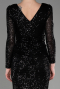 Robe De Soirée Midi Noir ABK1808