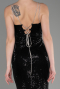 Robe Queue de Poisson Longue Noir ABU3768