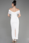 Robe de Soirée Midi Blanc ABK2014