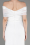 Robe de Soirée Midi Blanc ABK2014
