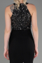 Robe Queue de Poisson Longue Noir-Argent ABU608
